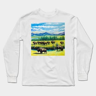 The Bison Herd Long Sleeve T-Shirt